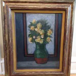 Green Flower Vase by Arthur Gebhardt, Image 1.