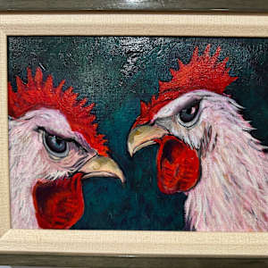 Dueling Roosters by Arthur Gebhardt, Image 1.