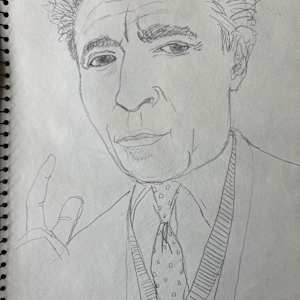Man with Polka Dot Tie by Arthur Gebhardt, Image 2.