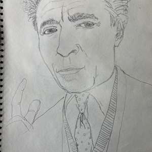 Man with Polka Dot Tie by Arthur Gebhardt, Image 1.