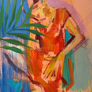 Colorful Figures With Palm Leave II by VigMayol, Image 1.