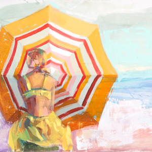 Orange umbrella by VigMayol