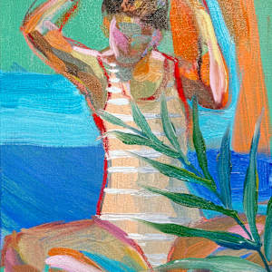 Colorful Figures With Palm Leave by VigMayol, Image 1.