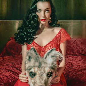 Howling at the moon by Elisa Miller