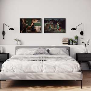 Torero by Elisa Miller  Image: 20" x 30" with Lakeside After Midnight (2024)