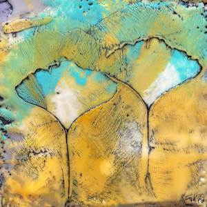 Ginko Leaves by Karen Faller