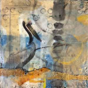 Travis the pelican by Karen Faller