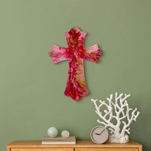 Redeeming Love by Debra Wilson  Image: Floral and full of movement, “Redeeming Love” stands as a bold declaration of faith, perfect in any color palette or room of reflection.
