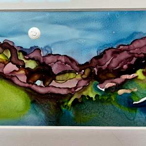 Alcohol Ink Landscape #1 by Julie Root Sawyer, Image 1.