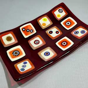Stacks with Millefiori Dish by Julie Root Sawyer, Image 10.