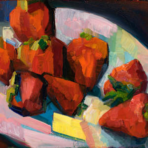 First strawberries by Elena Maslova-Levin