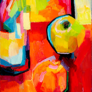Apple and orange by Elena Maslova-Levin