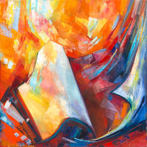 SonnetPainting 122: Thy tables within my brain. [Eternity enfleshed]. by Elena Maslova-Levin