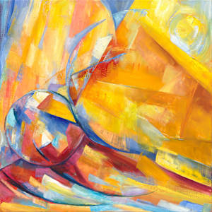 SonnetPainting 123: Thy pyramids built up with newer might. [Bubbles of time]. by Elena Maslova-Levin