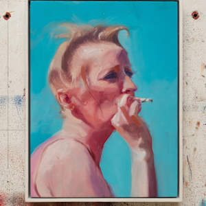 Earthsworld Portrait #1 by Alexander Grimm  Image: Front view on studio wall
