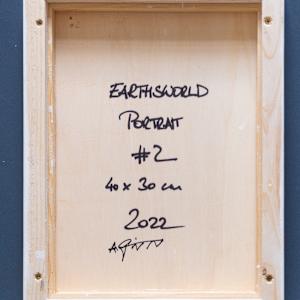 Earthsworld Portrait #2 by Alexander Grimm  Image: Rear view with signing