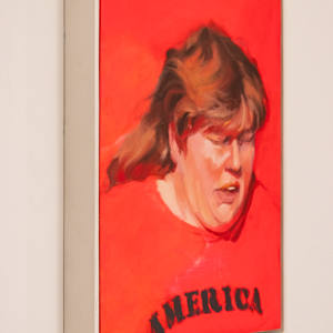 Earthsworld Portrait #3 by Alexander Grimm  Image: Side view with handmade floater frame