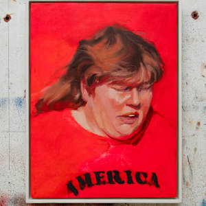 Earthsworld Portrait #3 by Alexander Grimm  Image: Front view on studio wall