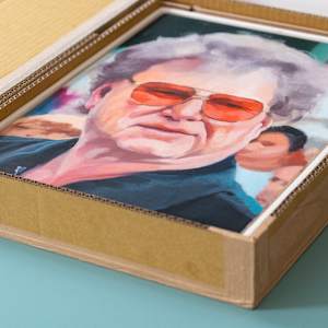 Earthsworld Portrait #7 by Alexander Grimm  Image: Used cardboard packaging