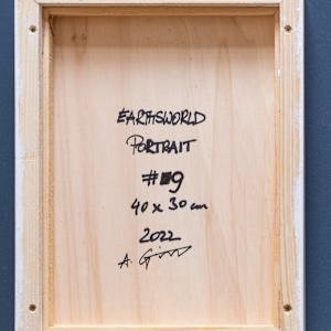 Earthsworld Portrait #9 by Alexander Grimm  Image: Signed rear side