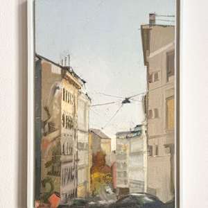 Plein Air in the Neighbourhood - Kaunitzgasse 33 by Alexander Grimm  Image: Framed front view