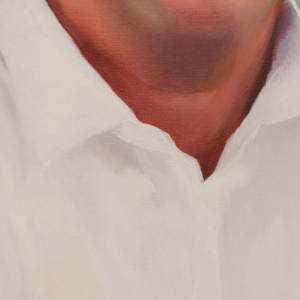 Portrait Commisssion by Alexander Grimm  Image: Detail of the neck and fabric