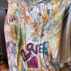 Love Boho Jean Jacket Forever 21 Size Small by Liz Morton