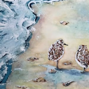 Friends (Sandpipers at the Beach) by Liz Morton