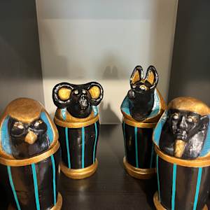 Anubis Jar Sculptures by Thomus Manos
