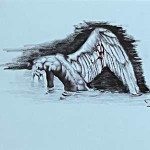 Man With Wing by Chad Merrill