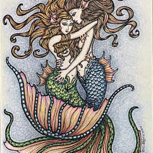 Mermaid Embrace by Carole Alden