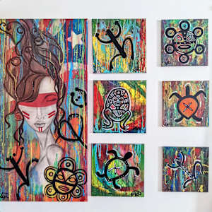 Boricua Petroglyphs Series by Consuelo (Connie) Yuisa Deus