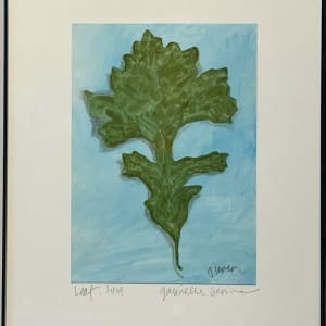 Leaf  Image: Temporarily framed in 11 x 8.5 inch frame (as of 9/1/22)