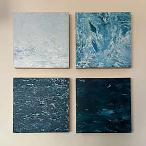Water + Ice #7 by Gabrielle Senza  Image: Antarctic Waters hung together