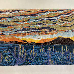 Tucson Mountains (purple) by Heart of the Sun Gallery