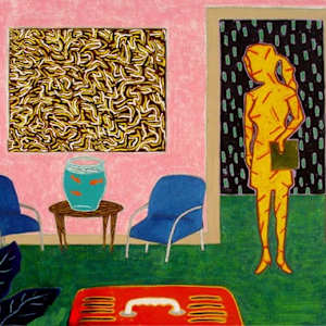 Woman in a Pink Room by Francis Pavy