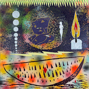 Things your mother Warned you about; Watermelon and Smoking ---( mother's warning series ) by Francis Pavy