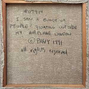 I saw a Bunch of People Floating outside my Airplane Window by Francis Pavy 