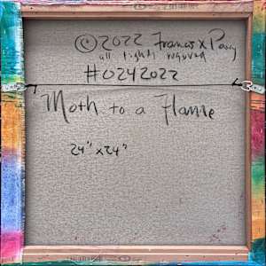 Moth to a flame by Francis Pavy 