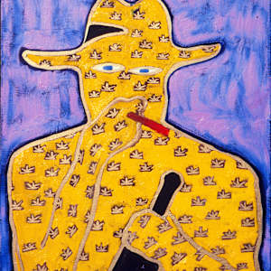 Blue Eyed Smoker by Francis Pavy
