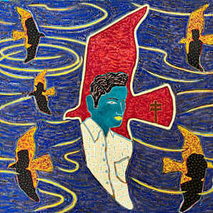 Blue Flock by Francis Pavy