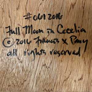 Full Moon in Cecilia by Francis Pavy  Image: reverse
