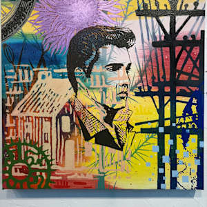 STUDY FOR LAST SUPPER WITH ELVIS by Francis Pavy 