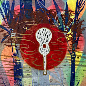 Wanderer with Red Moon guitar by Francis Pavy