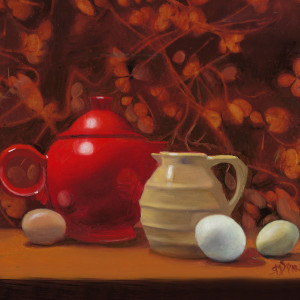 Fiesta Ware and Eggs by Susan Martin Spar