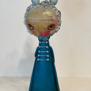 Two-faced Flora Blue by Kathie Olivas 