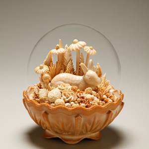 Bunny Resting in Chocolate by Amber Cowan