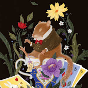 Dormouse in Wonderland by Gina Matarazzo 