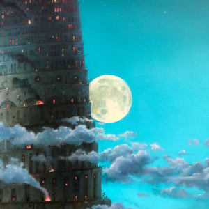 Night tower. by Alexander Mikhalchuk 