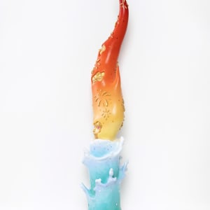 Dancing Flames By The Sea by Tina Yu 